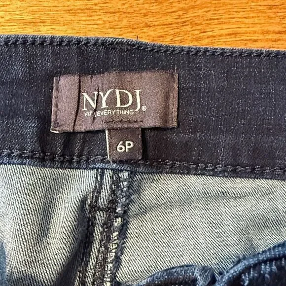 NYDJ Marilyn Dark Blue Straight Leg Jeans - Picture 6 of 13